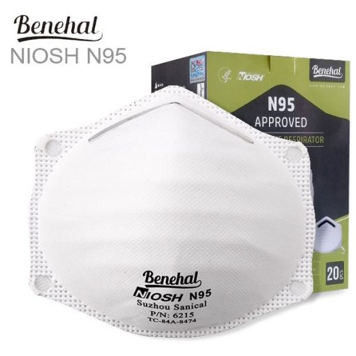 benehal 6215 head wearing niosh ms n95 n95 benehal filtering facepiece niosh approved manufacturer