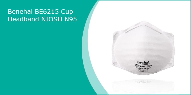 benehal 6215 n95 head n95 protecting ms prd be6215 cup headband niosh
