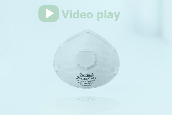 benehal ms6155l valvedn95 n95 protective headstrap with valve niosh video cover bems6155l cup headband