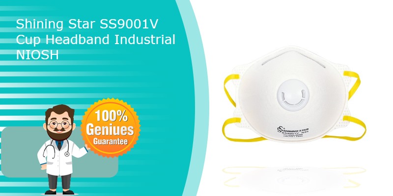 shining star ss9001v facemask with n95cup valving style nioshn95 cdc product cup headband industrial niosh