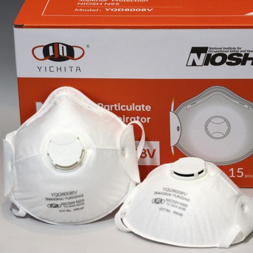 YICHITA yqd8008v n95 valve cup facemask protective genuine yqd box view cdc noish approved n95 6004