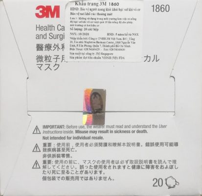 3m 1860 filter 3mfacemask cdc instock 3m1860 n95 back view singapore box5 list