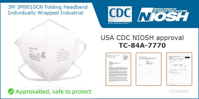 3m 3m9010cn niosh filter n95 genuine facemask boexed cdc niosh folding headband individually wrapped industrial price