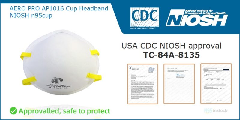 aero pro ap1016 niosh mask valven95 cup n95head face cdc video cover cup headband n95cup manufacturer
