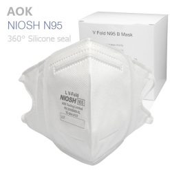 aok 20180009 n95 mask silicone n95 facemask 3d flat-fold folding filter images