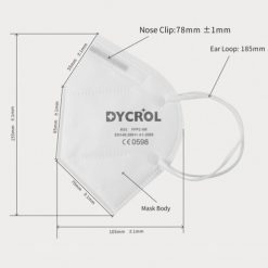 dycrol dyk03 low single instock kn95 facemask individually price review earloop fda folding wrapped product