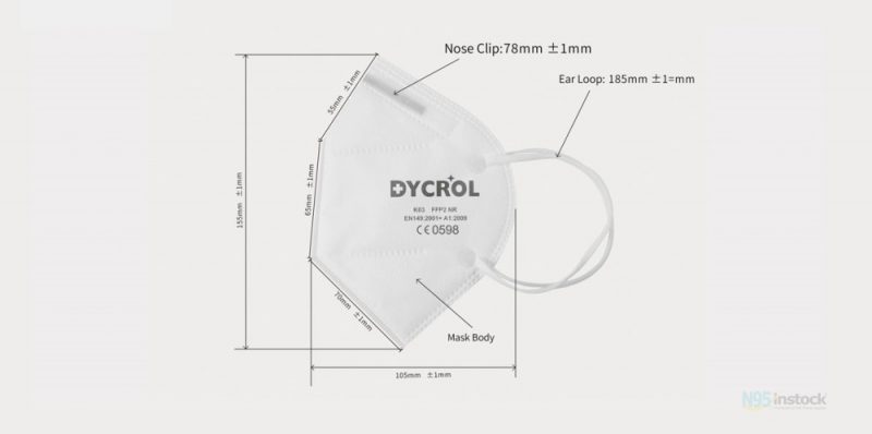 dycrol dyk03 low single instock kn95 facemask individually price review earloop fda folding wrapped product