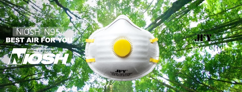 jinfuyu jfy1151ml n95mask nioshn95 genuine valve industry wearing respirators product view cup headband niosh with valve