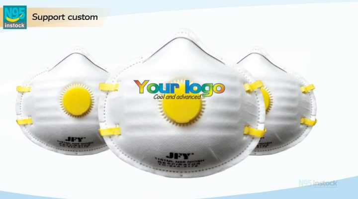 jinfuyu jfy1151ml pack cdcnioshn95 n95facem mask head with custom your logo personalize stylished customlogo logomask cup headband niosh with valve