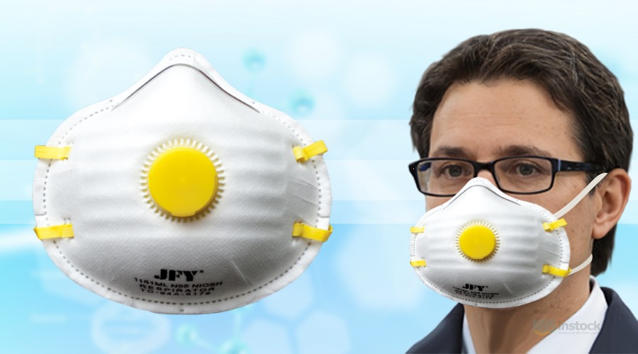 jinfuyu jfy1151ml with head n95 headband facem respirators ask mask model wearing expierence cup niosh valve supply