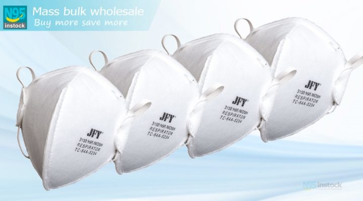jinfuyu jfy3150 headband niosh wrapped n95 respirators head style wholesale lowprice save money mass purchase original buy more folding individually