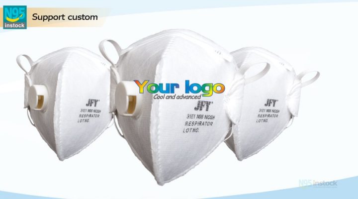 jinfuyu jfy3151 folding n95cup genuine facemask single headband custom your logo personalize stylished customlogo logomask industrial niosh wit