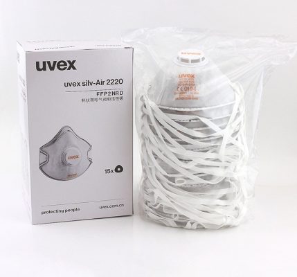 uvex uvex2220 headband facemask n95 coalmask silv air instock approved uvex air niosh product