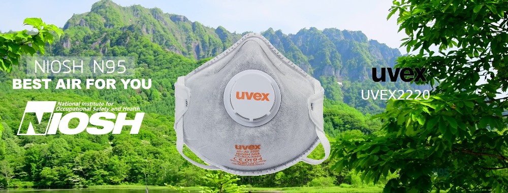 uvex uvex2220 instock niosh valve facemask niosh cup n95 product headband with