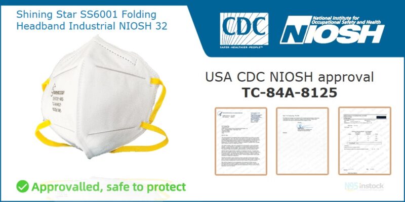 n95 mask bulk order face niosh filter cdc shining star ss6001 folding headband industrial niosh 32 photos