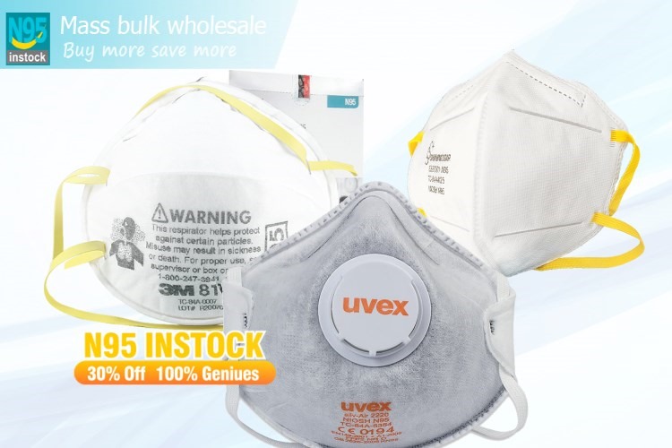 n95 mask, face, filter 3m, headbands, genuine - show